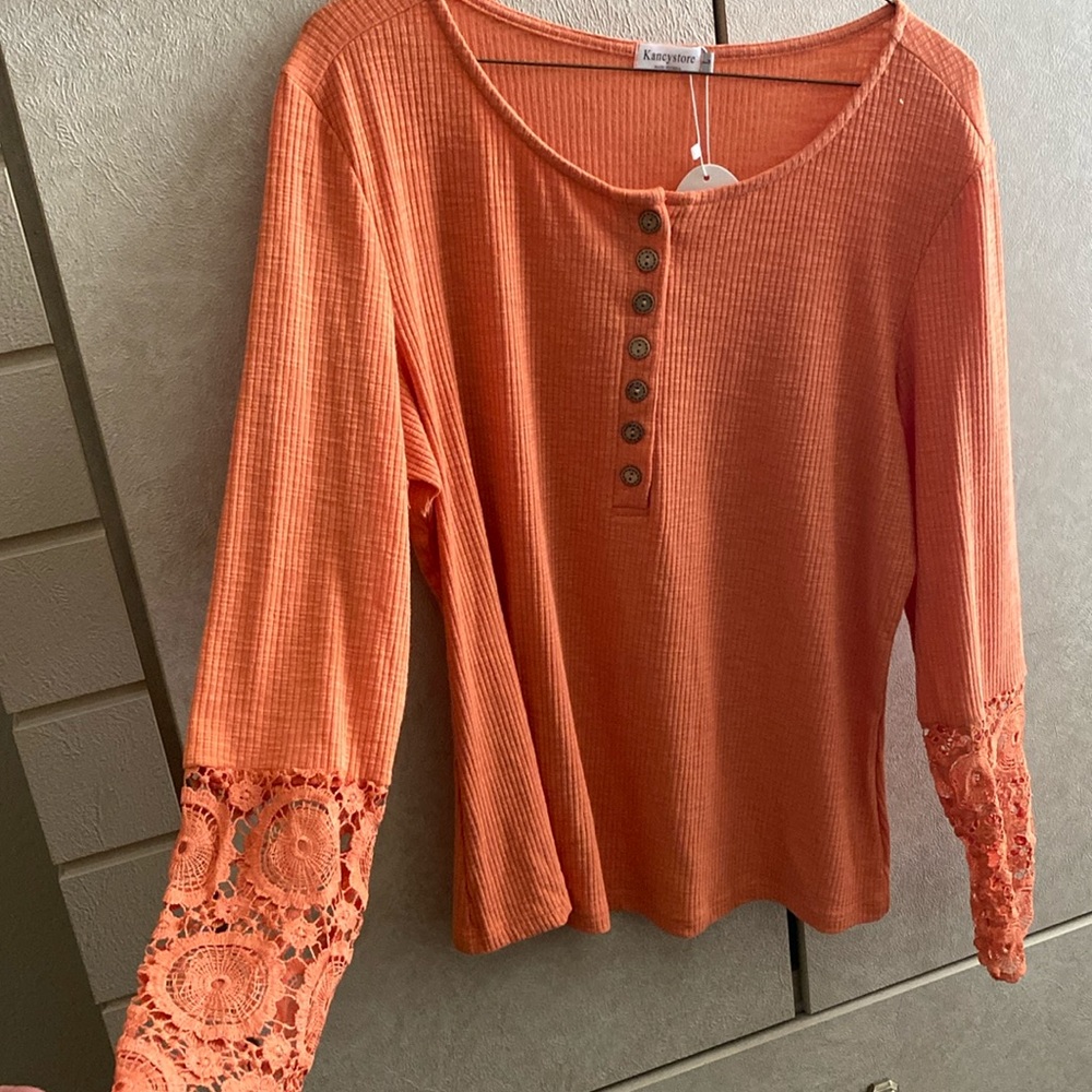 Check out this cute orange shirt